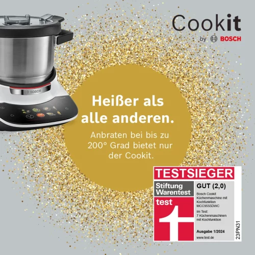Cookit 200° C anbraten Stiftung Warentest